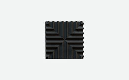 3D-плитка ARCHITECTILES Asperitas, № 4 Cuatro, черный, 120*120*15 мм