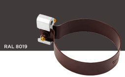 Хомут для трубы Galeco для системы STAL RAL 8019