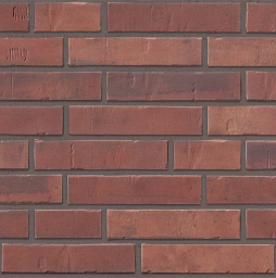 Клинкерная плитка под кирпич Stroeher Kontur EG, 476 dunkelrot engobiert, 240*52*12 мм