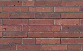 Клинкерная плитка под кирпич Stroeher Kontur EG, 476 dunkelrot engobiert, 240*52*12 мм