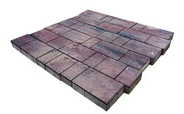 Плитка тротуарная SteinRus Bergamo А.6.Псм.4 гладкая, ColorMix Каратау, толщина 40 мм