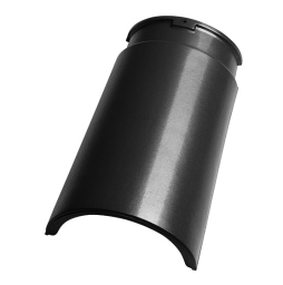 Керамическая черепица конек гладкий №6 TONDACH Figaro 11 (Planoton 11), Black glazed