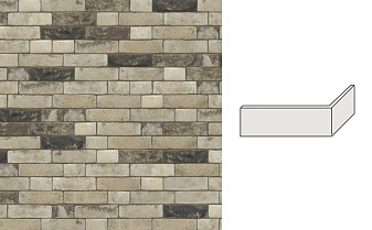 Угловая плитка Nelissen LAVA, 215*65*102*25 мм
