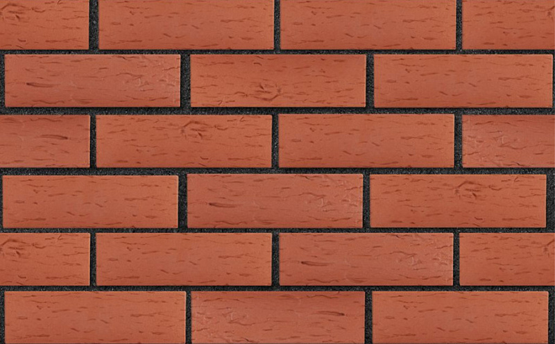 Кирпич клинкерный ЛСР Лондон красный береста, 250*85*65 мм