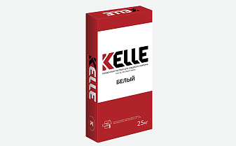 Цветной кладочный раствор Kelle белый, 25 кг