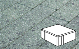Плитка тротуарная Готика, Granite FINERRO, Квадрат В.1.К.10/Г.1.К.10, Порфир, 100*100*100 мм