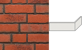 Клинкерная плитка угловая ручной формовки Feldhaus Klinker NF 14 W698 sintra terracotta bario, 240*71*115*14 мм
