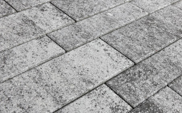 Плитка тротуарная Паркет Б.9.Псм.8 листопад гранит антрацит, комплект 4 шт, толщина 80 мм