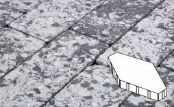 Плитка тротуарная Готика, City Granite FINERRO, Зарядье Б.6.Ш.10, Диорит, 600*400*100 мм