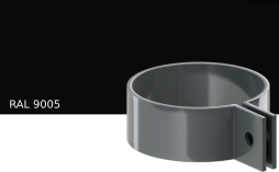 Хомут трубы KROP PVC для системы D 75/63 мм, RAL 9005