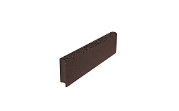 Тротуарный бордюр с шарнирным стыком БРШ 50.20.8, Гранит, коричневый, полный прокрас, 500*200*80 мм