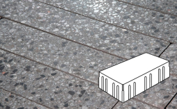 Плитка тротуарная Готика, City Granite FINO, Скада без фаски В3.П.10, Галенит, 225*150*100 мм