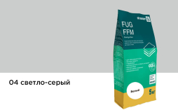 Сухая затирочная смесь strasser FUG FFM для широких швов 04 светло-серый, 5 кг