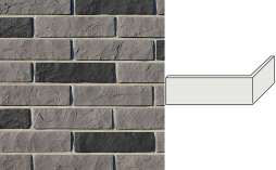 Декоративный кирпич White Hills Алтен Design брик угловой элемент цвет 313-85
