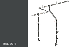 Водосточная система KROP PVC 130/90 RAL 7016