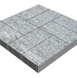 Плитка тротуарная SteinRus Грас Б.4.П.8, Backwash, Гранит, 400*200*80 мм
