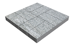 Плитка тротуарная SteinRus Грас Б.4.П.8, Backwash, Гранит, 400*200*80 мм