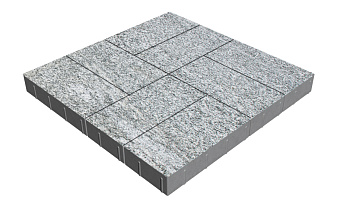 Плитка тротуарная SteinRus Грас Б.4.П.8, Backwash, Гранит, 400*200*80 мм