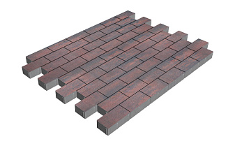 Плитка тротуарная SteinRus Прямоугольник Б.6.П.6, гладкая, Рейнир, 200*100*60 мм