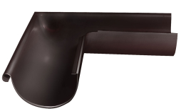 Угол желоба внешний Grand Line 90 градусов Rooftop dRain PU RAL 8017 шоколад