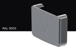 Заглушка желоба универсальная KROP PVC Квадрат для системы D 135/80*80 мм, RAL 9005