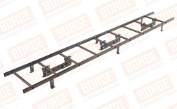 Лестница кровельная Borge для фальцевой кровли оцинкованная RAL 8019, 2,7 м