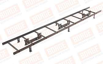 Лестница кровельная Borge для фальцевой кровли оцинкованная RAL 8019, 2,7 м