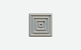 3D-плитка ARCHITECTILES Asperitas, № 8 Ocho, серый, 120*120*15 мм