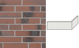 Клинкерная плитка угловая Stroeher Brickwerk, 654 flammenrot, 240*115*52*12 мм