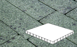 Плитка тротуарная Готика, Granite FINO, Плита Б.10.К.10, Порфир, 1000*1000*100 мм