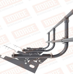 Кровельное ограждение Borge для черепичной кровли оцинкованное RAL 7024, 300*60 см