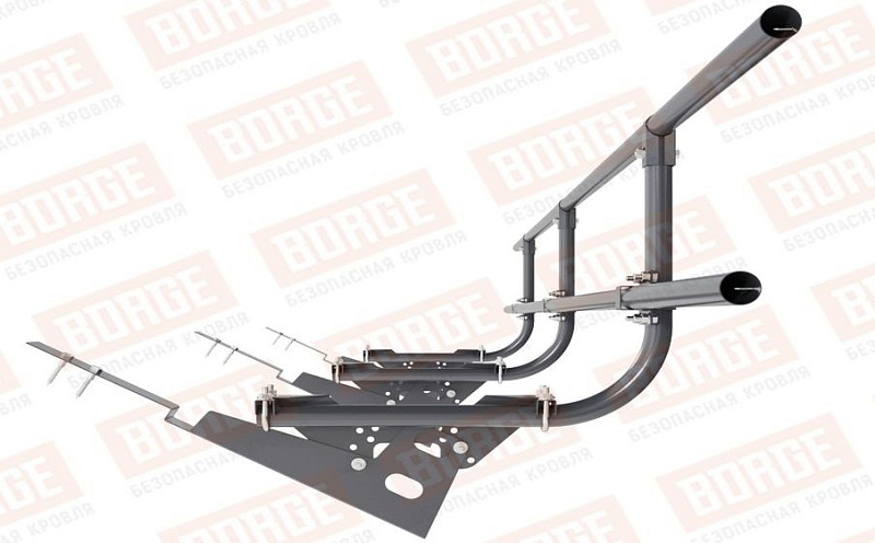 Кровельное ограждение Borge для черепичной кровли оцинкованное RAL 7024, 300*60 см
