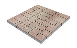 Плитка тротуарная SteinRus Инсбрук Альпен Б.7.Псм.6, Antico, ColorMix Оливин, толщина 60 мм
