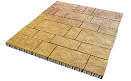 Плитка тротуарная SteinRus Инсбрук Тироль Б.4.Псм.6, Native, ColorMix Брайс, толщина 60 мм