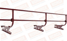 Кровельное ограждение Borge для фальцевой кровли оцинкованное RAL 3005, 300*60 см