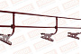 Кровельное ограждение Borge для фальцевой кровли оцинкованное RAL 3005, 300*60 см