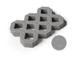 Газонная решетка Б.1.ГР.8 стандарт гладкий, серый, 597*397*80 мм