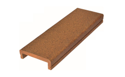 Клинкерный поручень Terraklinker (Gres de Breda) Natural модель A, 250*115*50 мм