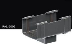 Воронка KROP PVC Квадрат для системы D 135/80*80 мм, RAL 9005