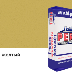 Цветной кладочный раствор Perel NL 5135 желтый зимний, 50 кг