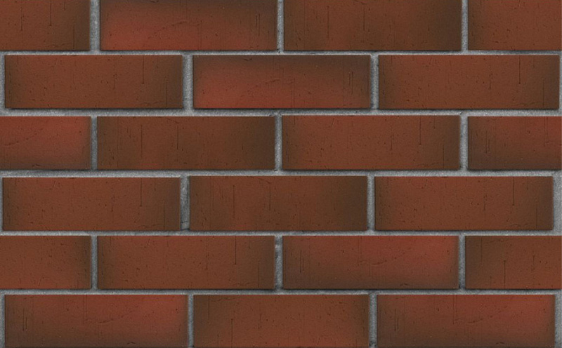 Кирпич клинкерный ЛСР Ричмонд красный флэш винтаж, 250*85*65 мм