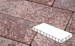 Плитка тротуарная Готика, City Granite FINO, Плита Б.8.П.8, Сансет, 800*400*80 мм