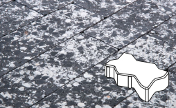 Плитка тротуарная Готика, Granite FINO, Зигзаг/Волна Б.2.Ф.6, Диорит, 225*112,5*60 мм