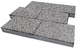 Плитка тротуарная SteinRus Парк Плейс Б.3.П.8, Backwash, Каспий, 600*300*80 мм