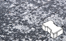 Плитка тротуарная Готика, City Granite FINO, Катушка Б.2.Ф.6, Диорит, 200*165*60 мм