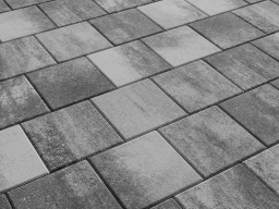 Плитка тротуарная Квадрат Б.2.К.6 листопад гладкий антрацит, 200*200*60 мм