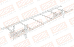 Лестница кровельная Borge для фальцевой кровли оцинкованная RAL 9003, 1,8 м