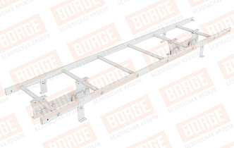 Лестница кровельная Borge для фальцевой кровли оцинкованная RAL 9003, 1,8 м
