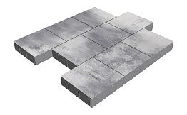 Плитка тротуарная SteinRus Валенсия Б.3.К.8, гладкая, Монохром, 300*300*80 мм