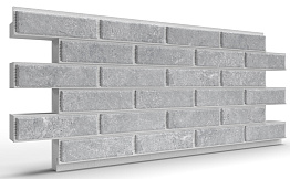 Термопанель на пенополистироле (ППС) с клинкерной плиткой BestPoint Exclusive Cemento Gray 1145*470*60 мм